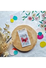 CHOU & FLOWERS CHOU & FLOWERS COLLECTION MON P'TIT JARDIN PAPILLONS A8 CLEAR STAMP