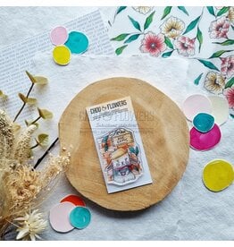 CHOU & FLOWERS CHOU & FLOWERS COLLECTION MON P'TIT JARDIN DOUDOU A PARIS A8 CLEAR STAMP