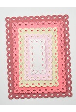 MEMORY BOX MEMORY BOX OVAL EYELET RECTANGLE FRAMES DIE SET