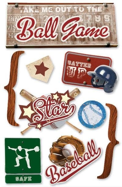 PAPER HOUSE PRODUCTIONS PAPER HOUSE BALL GAME 3D STICKERS