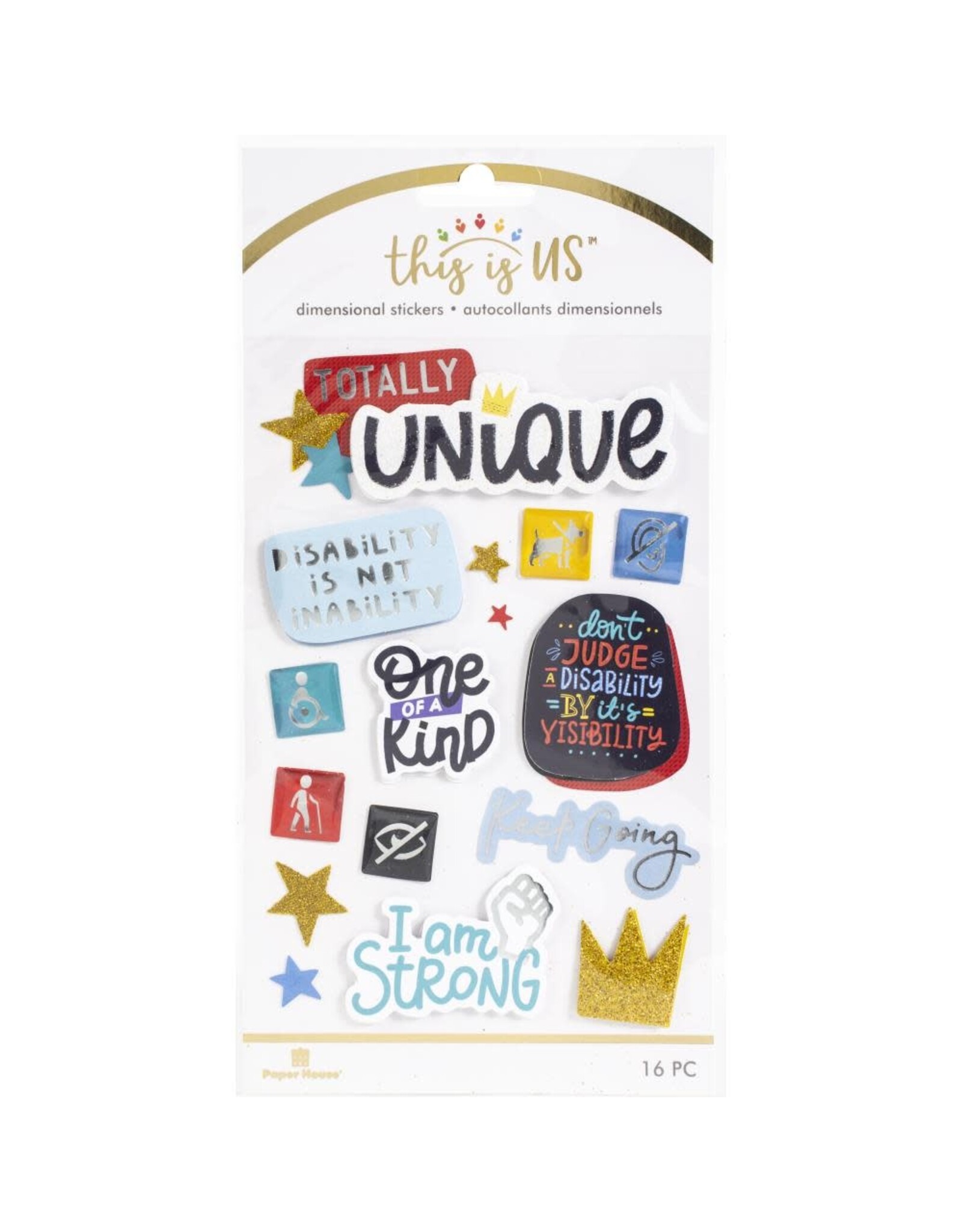 PAPER HOUSE PRODUCTIONS PAPER HOUSE THIS IS US DIFFERENTLY ABLED STICKERS