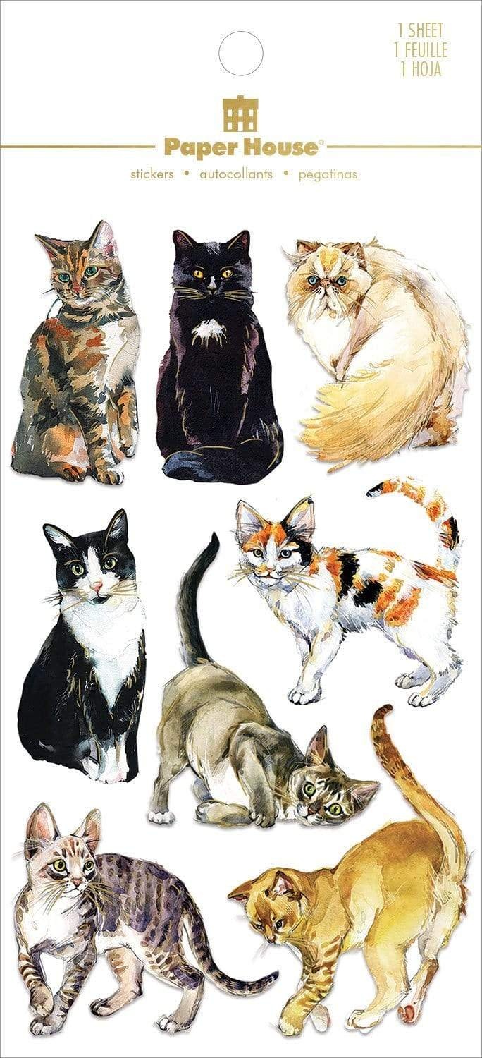 PAPER HOUSE PRODUCTIONS PAPER HOUSE CATS 3D STICKERS