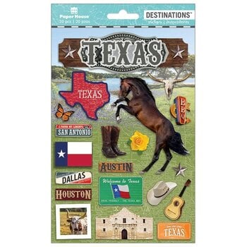 PAPER HOUSE PRODUCTIONS PAPER HOUSE TEXAS 3D STICKERS