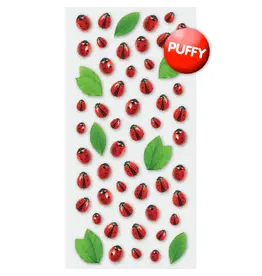 PAPER HOUSE PRODUCTIONS PAPER HOUSE STICKY PIX LADYBUGS 3D REPEAT PUFFY STICKERS