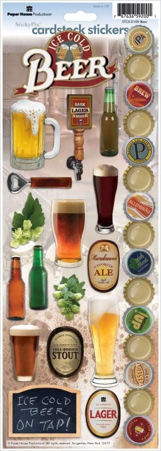 PAPER HOUSE PRODUCTIONS PAPER HOUSE BEER CARDSTOCK STICKERS