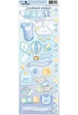 PAPER HOUSE PRODUCTIONS PAPER HOUSE BABY BOY WATERCOLOR CARDSTOCK STICKERS