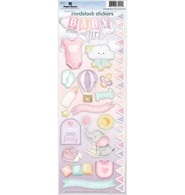 PAPER HOUSE PRODUCTIONS PAPER HOUSE BABY GIRL WATERCOLOR CARDSTOCK STICKERS