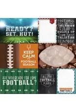 PAPER HOUSE PRODUCTIONS PAPER HOUSE FOOTBALL TAGS 12X12 CARDSTOCK