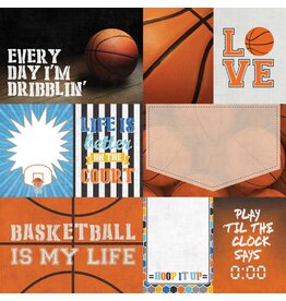 PAPER HOUSE PRODUCTIONS PAPER HOUSE BASKETBALL TAGS 12X12 CARDSTOCK