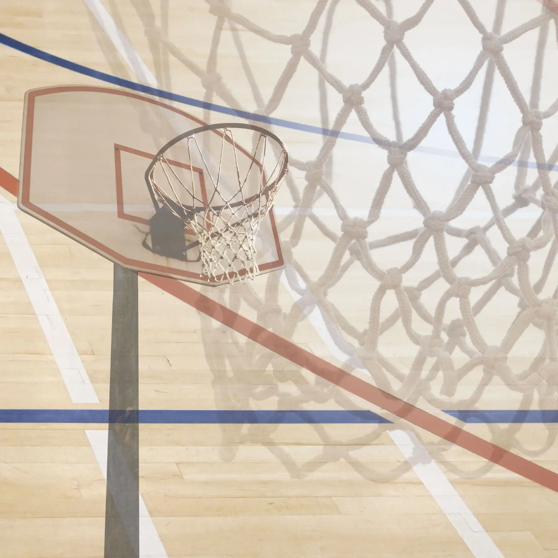 PAPER HOUSE PRODUCTIONS PAPER HOUSE BASKETBALL COURT 12X12 CARDSTOCK