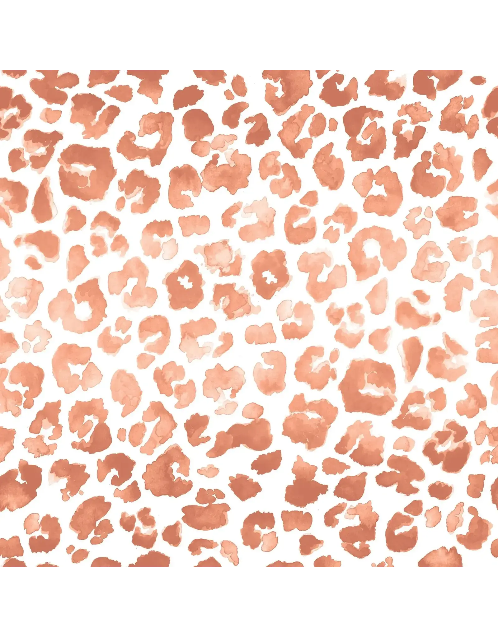 PAPER HOUSE PRODUCTIONS PAPER HOUSE TERRA COTTA WATERCOLOR LEOPARD PRINT 12X12 CARDSTOCK