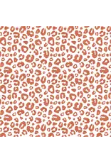PAPER HOUSE PRODUCTIONS PAPER HOUSE TERRA COTTA WATERCOLOR LEOPARD PRINT 12X12 CARDSTOCK