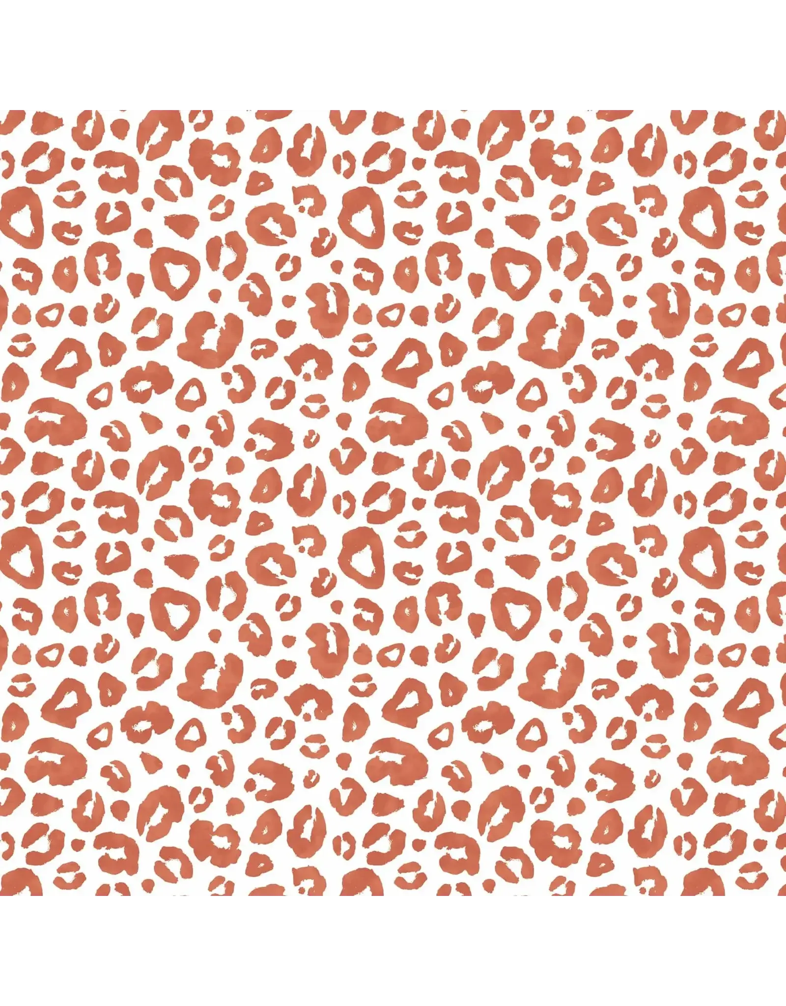 PAPER HOUSE PRODUCTIONS PAPER HOUSE TERRA COTTA WATERCOLOR LEOPARD PRINT 12X12 CARDSTOCK