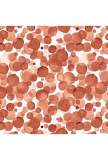 PAPER HOUSE PRODUCTIONS PAPER HOUSE TERRA COTTA WATERCOLOR POLKA DOTS 12X12 CARDSTOCK