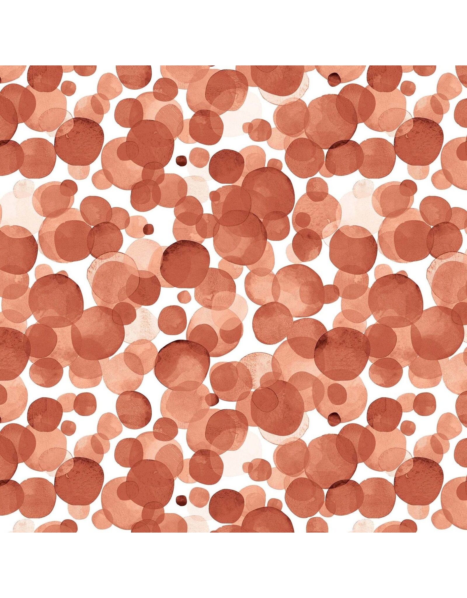 PAPER HOUSE PRODUCTIONS PAPER HOUSE TERRA COTTA WATERCOLOR POLKA DOTS 12X12 CARDSTOCK