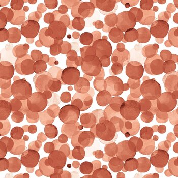 PAPER HOUSE PRODUCTIONS PAPER HOUSE TERRA COTTA WATERCOLOR POLKA DOTS 12X12 CARDSTOCK