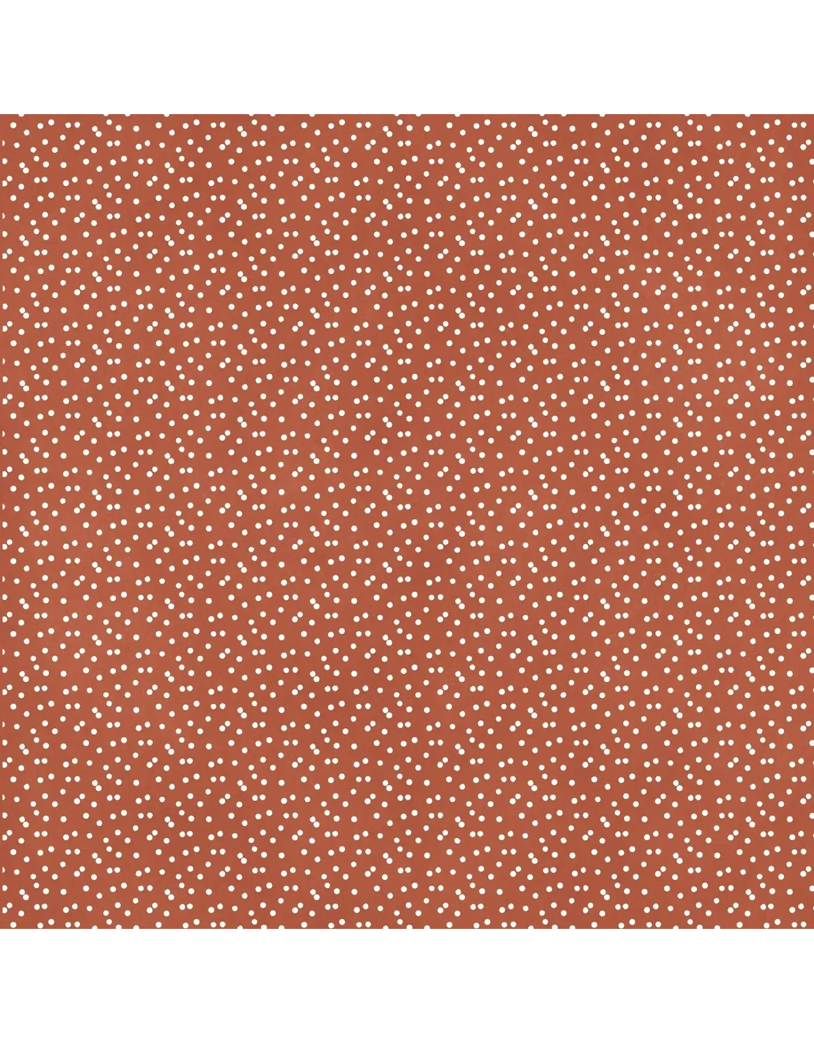 PAPER HOUSE PRODUCTIONS PAPER HOUSE TERRA COTTA WATERCOLOR POLKA DOTS 12X12 CARDSTOCK