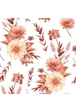 PAPER HOUSE PRODUCTIONS PAPER HOUSE TERRA COTTA WATERCOLOR FLORAL 12X12 CARDSTOCK