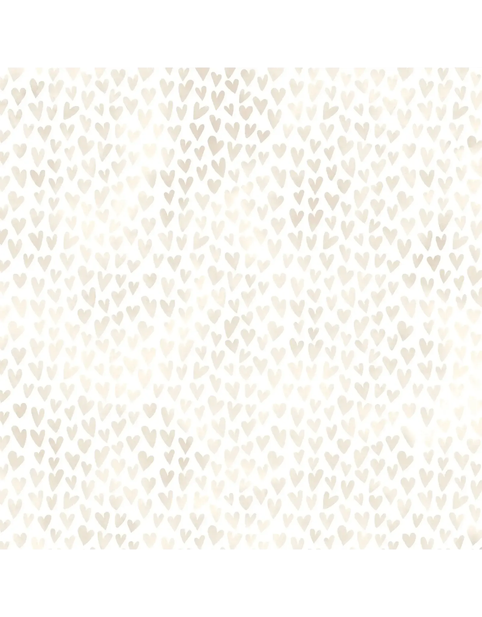 PAPER HOUSE PRODUCTIONS PAPER HOUSE IVORY WATERCOLOR HEARTS 12X12 CARDSTOCK