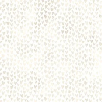 PAPER HOUSE PRODUCTIONS PAPER HOUSE IVORY WATERCOLOR HEARTS 12X12 CARDSTOCK