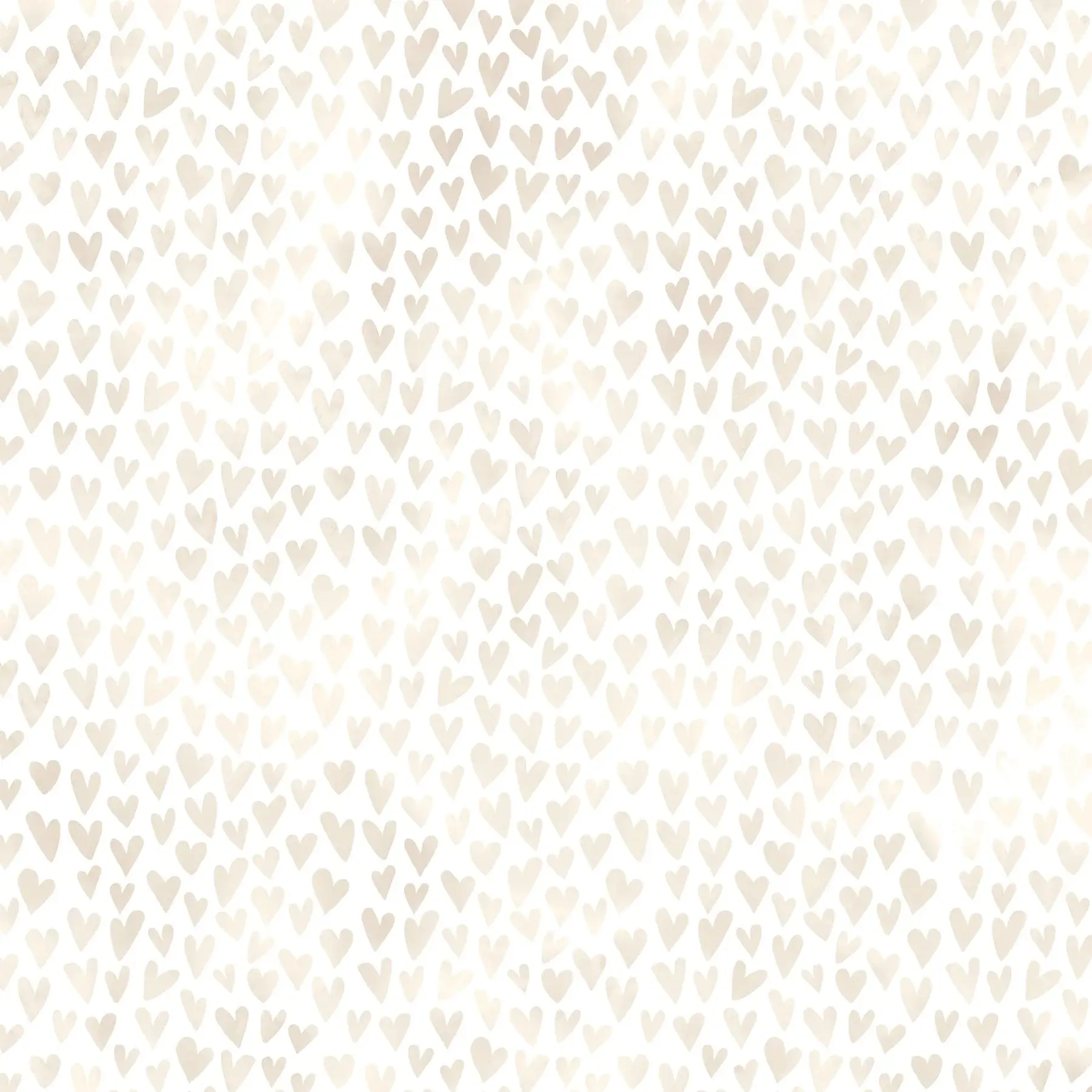 PAPER HOUSE PRODUCTIONS PAPER HOUSE IVORY WATERCOLOR HEARTS 12X12 CARDSTOCK