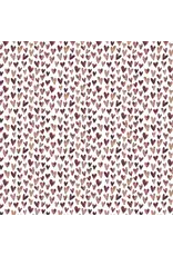 PAPER HOUSE PRODUCTIONS PAPER HOUSE BROWN WATERCOLOR HEARTS 12X12 CARDSTOCK