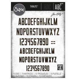SIZZIX SIZZIX TIM HOLTZ ALPHANUMERIC THEORY THINLITS DIE SET