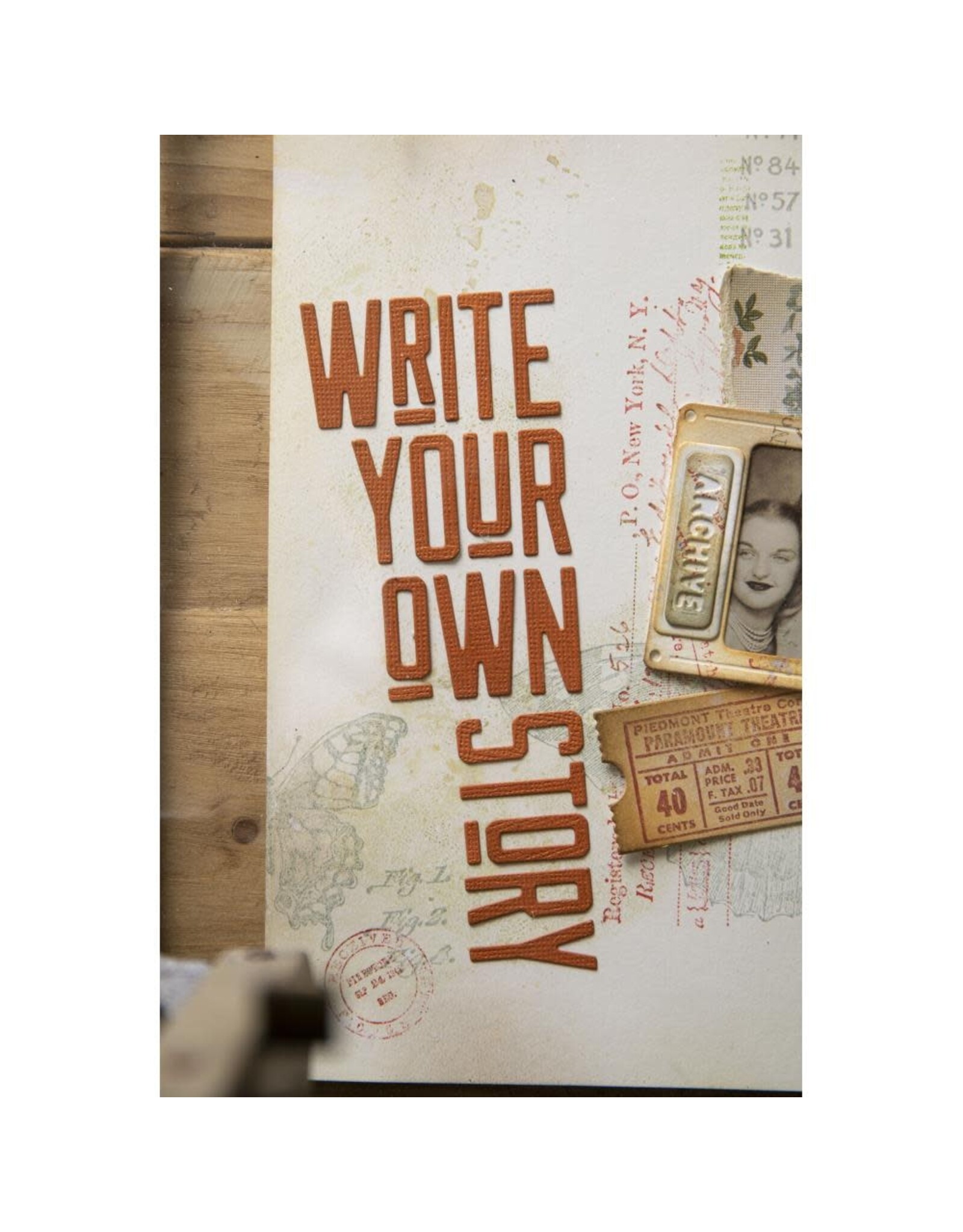 SIZZIX SIZZIX TIM HOLTZ ALPHANUMERIC THEORY THINLITS DIE SET