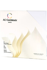 AMERICAN CRAFTS AMERICAN CRAFTS AC CARDSTOCK WHITE 12X12 60PK
