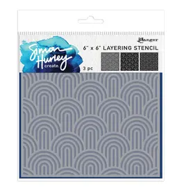 RANGER RANGER SIMON HURLEY ARCHES 6x6 LAYERING STENCIL SET