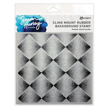 RANGER RANGER SIMON HURLEY DIAMONDS BACKGROUND 6x6 CLING STAMP