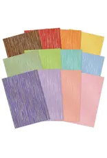 HUNKYDORY CRAFTS LTD. HUNKYDORY ADORABLE SCORABLE DESIGNER A4 CARD PACKS - A YEAR OF FLOWERS 12 SHEETS