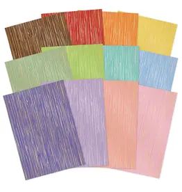 HUNKYDORY CRAFTS LTD. HUNKYDORY ADORABLE SCORABLE DESIGNER A4 CARD PACKS - A YEAR OF FLOWERS 12 SHEETS