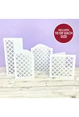 HUNKYDORY CRAFTS LTD. HUNKYDORY TRELLIS CARD BLANKS