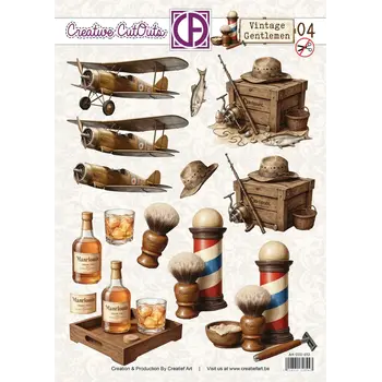 LEANE CREATIEF VINTAGE GENTLEMEN 04 3D CUT OUTS