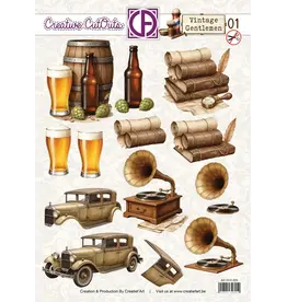 LEANE CREATIF LEANE CREATIEF VINTAGE GENTLEMEN 01 3D CUT OUTS