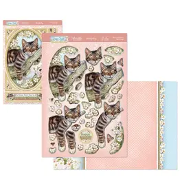 HUNKYDORY CRAFTS LTD. HUNKYDORY SPRING CHEER THE PURR-FECT DAY DECO-LARGE SET