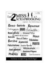 LES 2 MISS SCRAPBOOKING LES 2 MISS SCRAPBOOKING KIT VOEUX 2 DIE-CUTS