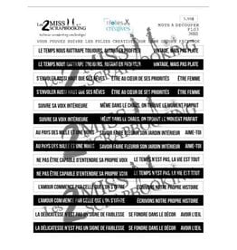 LES 2 MISS SCRAPBOOKING LES 2 MISS SCRAPBOOKING ART JOURNAL FL03 MOTS À DÉCOUPER