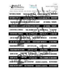 LES 2 MISS SCRAPBOOKING LES 2 MISS SCRAPBOOKING ART JOURNAL FL04 MOTS À DÉCOUPER