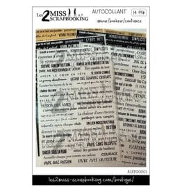 LES 2 MISS SCRAPBOOKING LES 2 MISS SCRAPBOOKING AMOUR/BONHEUR/CONFIANCE STICKERS