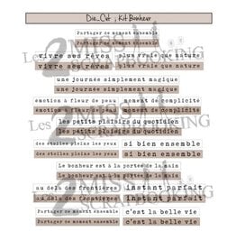 LES 2 MISS SCRAPBOOKING LES 2 MISS SCRAPBOOKING KIT BONHEUR DIE-CUTS