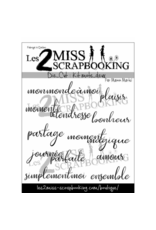 LES 2 MISS SCRAPBOOKING LES 2 MISS SCRAPBOOKING KIT MOTS 2 DIE-CUTS