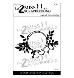 LES 2 MISS SCRAPBOOKING LES 2 MISS SCRAPBOOKING KIT CERCLE FEUILLAGE CHIPBOARD