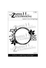 LES 2 MISS SCRAPBOOKING LES 2 MISS SCRAPBOOKING KIT CERCLE FEUILLAGE BRIQUE CHIPBOARD