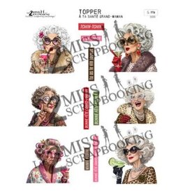 LES 2 MISS SCRAPBOOKING LES 2 MISS SCRAPBOOKING À TA SANTÉ GRAND-MAMAN TOPPER