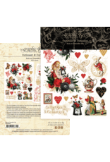 GRAPHIC 45 GRAPHIC 45 CURIOUSER & CURIOUSER RUB-ON TRANSFER SET