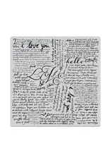 HERO ARTS HERO ARTS ODE TO ANDY WARHOL SCRIPT BOLD PRINTS 6x6 CLING STAMP