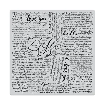 HERO ARTS HERO ARTS ODE TO ANDY WARHOL SCRIPT BOLD PRINTS 6x6 CLING STAMP