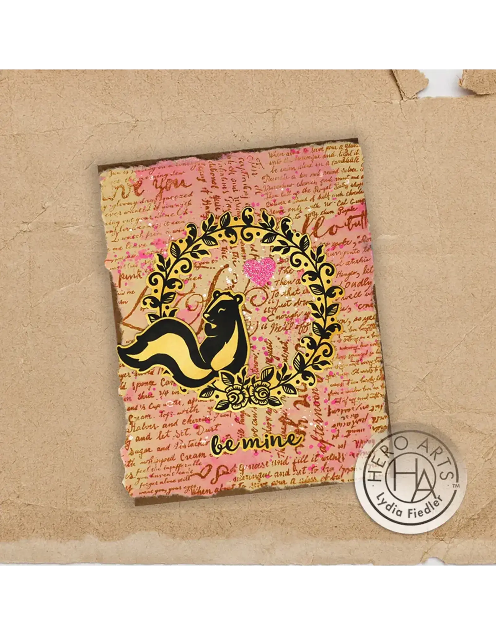 HERO ARTS HERO ARTS ODE TO ANDY WARHOL SCRIPT BOLD PRINTS 6x6 CLING STAMP